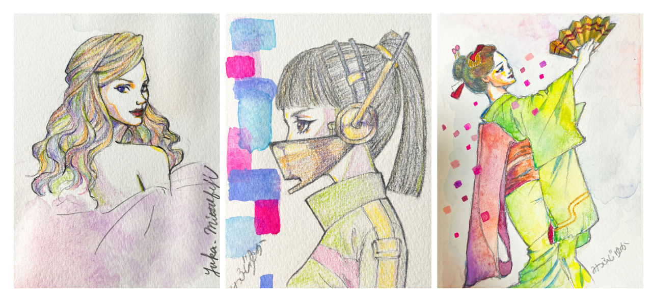 投稿についてもっと詳しく おしゃれに飾る水彩手描きポートレート | Hand-Painted Unique Portraits