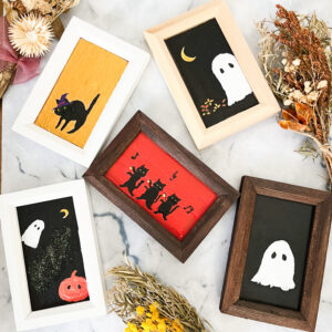 投稿についてもっと詳しく 【ハロウィンアートまとめ】Yuka Mitsufuji ミニ原画｜minneで購入可能